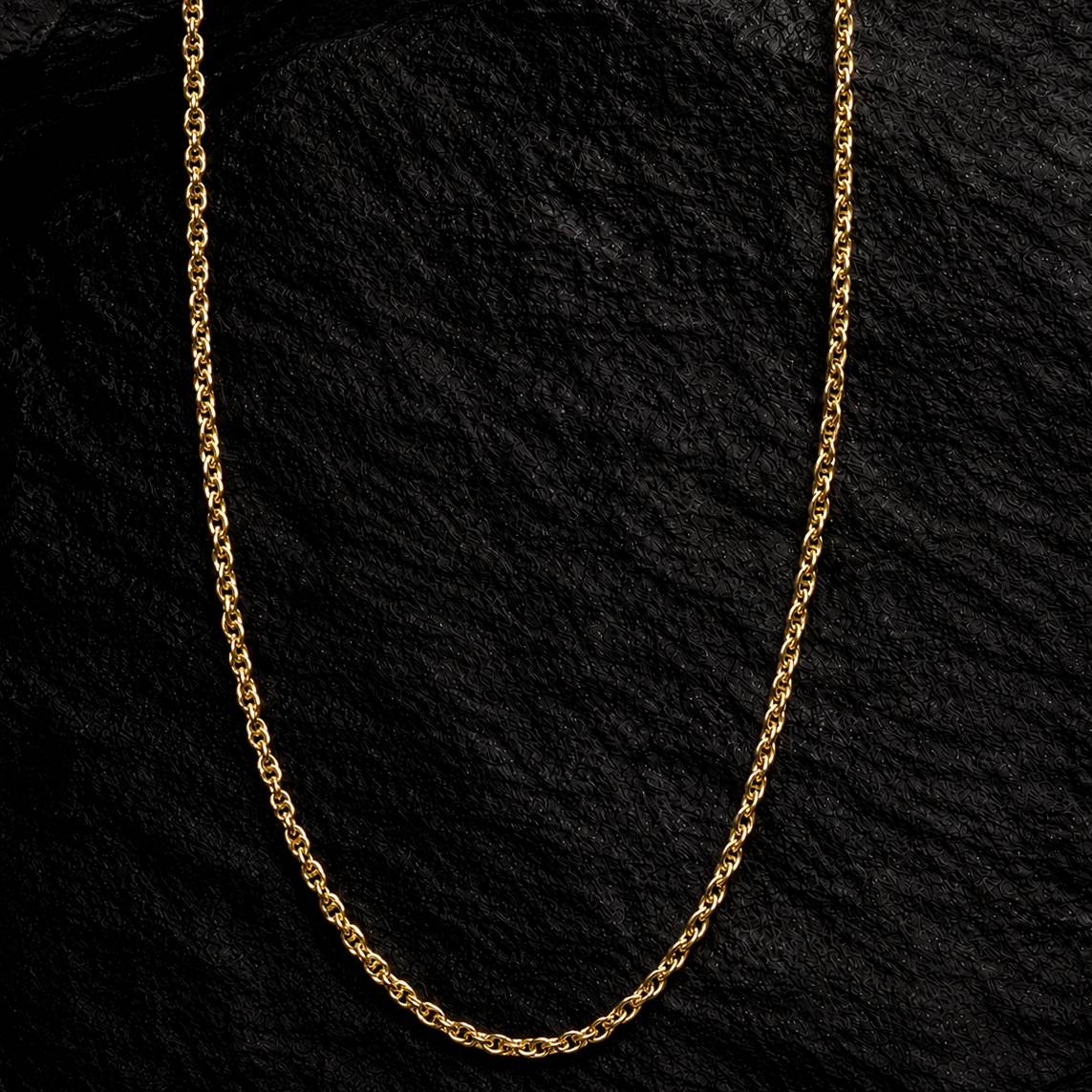 10K Yellow Gold Diamond-Cut Mariner Chain 18" .7MM