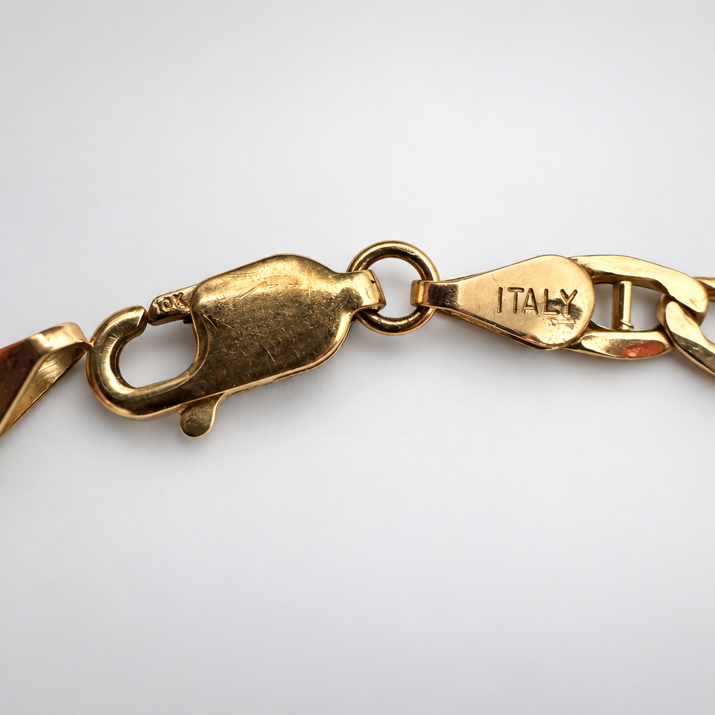 10K Yellow Gold Gucci Link Bracelet 8” 3.3MM
