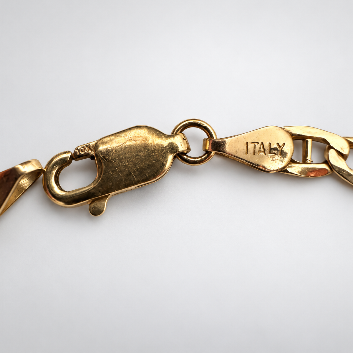 10K Yellow Gold Gucci Link Bracelet 8” 3.3MM