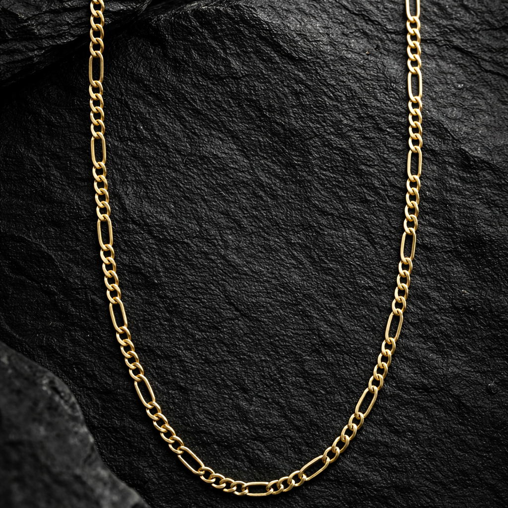 10K Yellow Gold Figaro Chain 22” 4MM