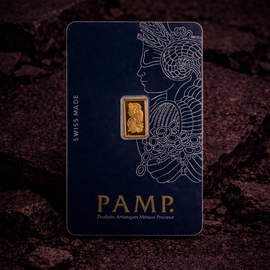 PAMP Suisse 999.9 Fine Gold Veriscan Certified Bar 1G