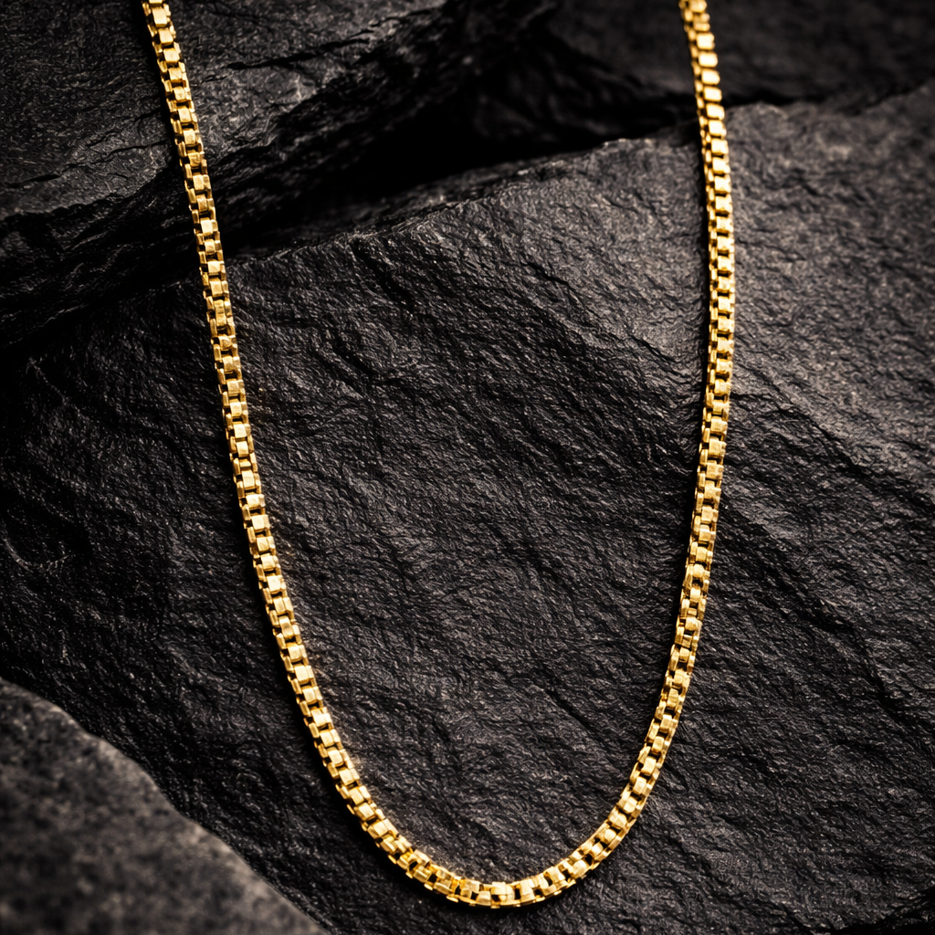 10K Yellow Gold Box Chain 20" 1.5MM