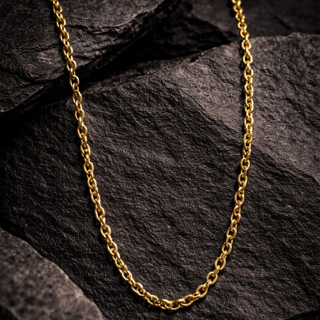 14K Yellow Gold Cable Link Chain 20" 1.5MM