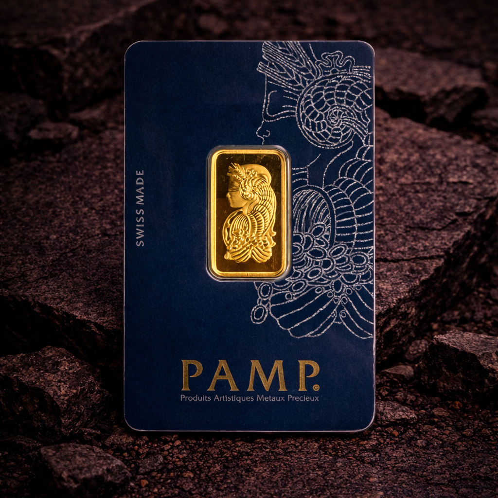 PAMP Suisse 999.9 Fine Gold Veriscan Certified Bar 10G