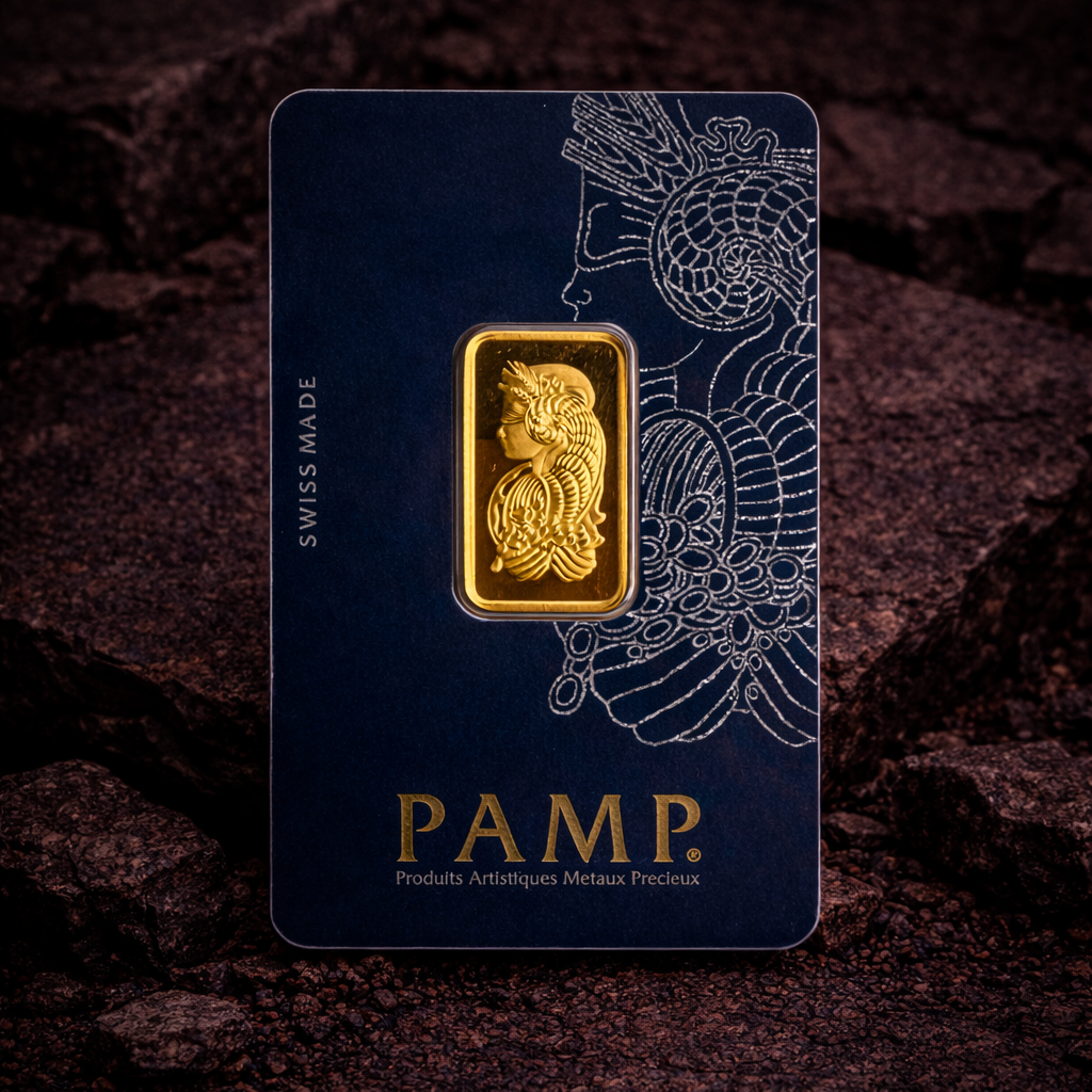 PAMP Suisse 999.9 Fine Gold Veriscan Certified Bar 5G