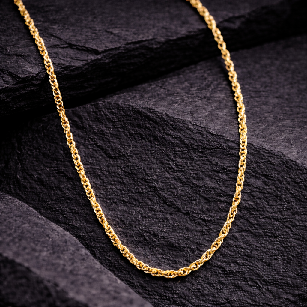10K Yellow Gold Diamond-Cut Rope Chain 20" 1.2MM