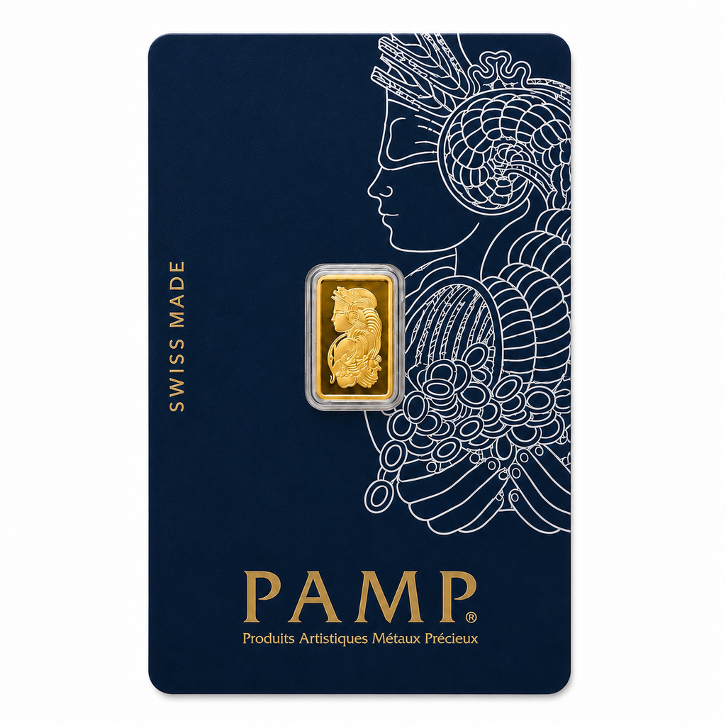 PAMP Suisse 999.9 Fine Gold Veriscan Certified Bar 1G