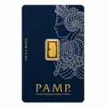 PAMP Suisse 999.9 Fine Gold Veriscan Certified Bar 1G