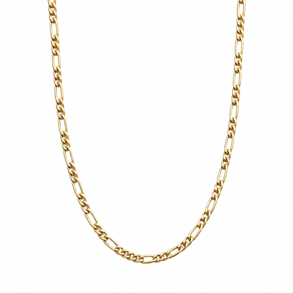 10K Yellow Gold Figaro Chain 20" 2.5MM