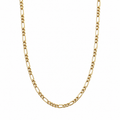 10K Yellow Gold Figaro Chain 20" 2.5MM