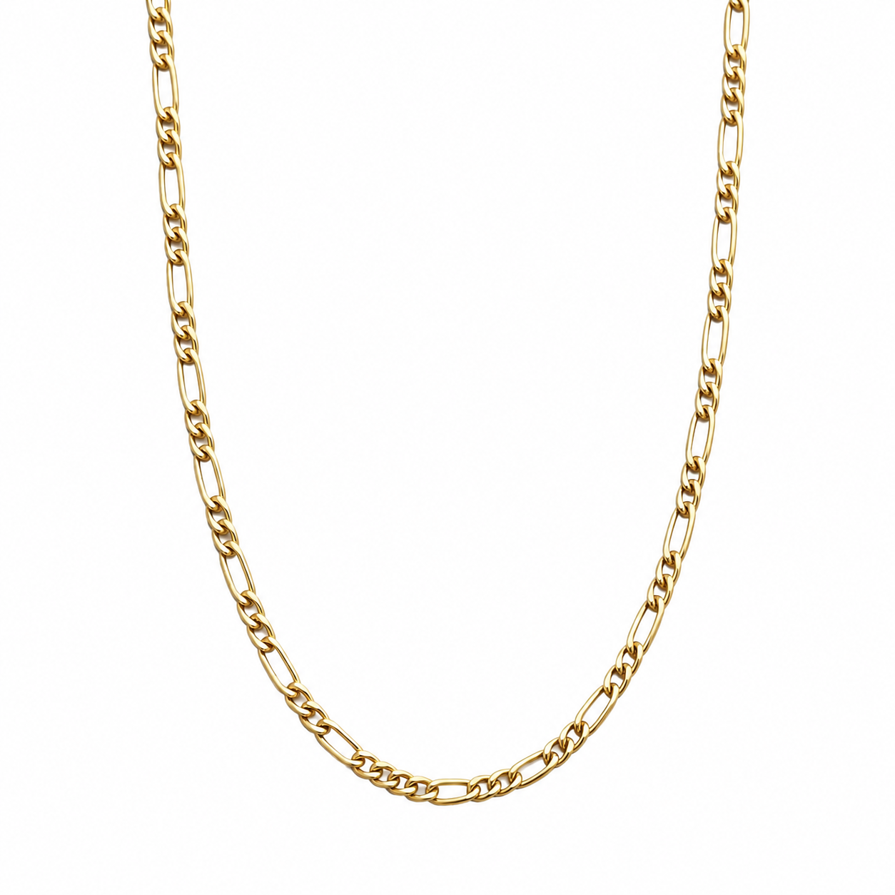 10K Yellow Gold Figaro Chain 20" 2.5MM