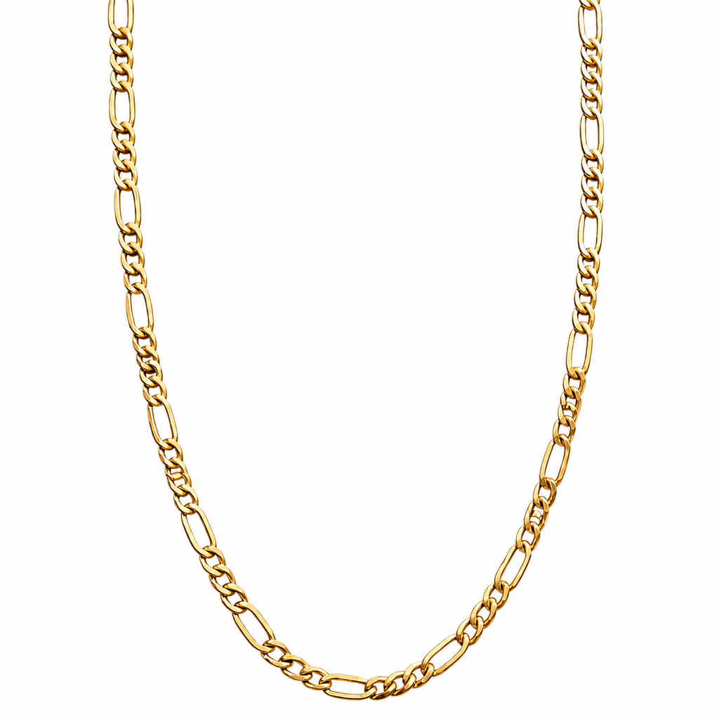10K Yellow Gold Figaro Chain 20” 3.6MM