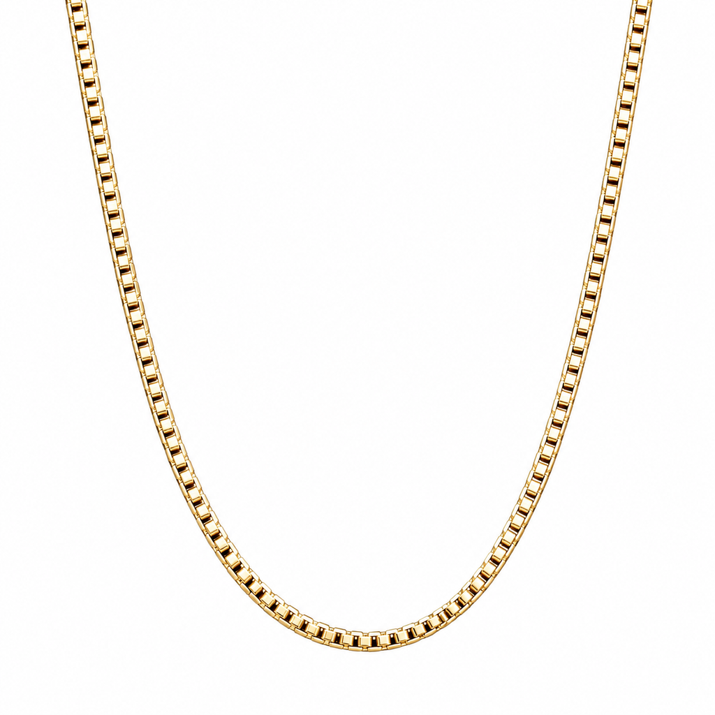 10K Yellow Gold Box Chain 20" 1.5MM