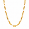 14K Yellow Gold Cable Link Chain 20" 1.5MM