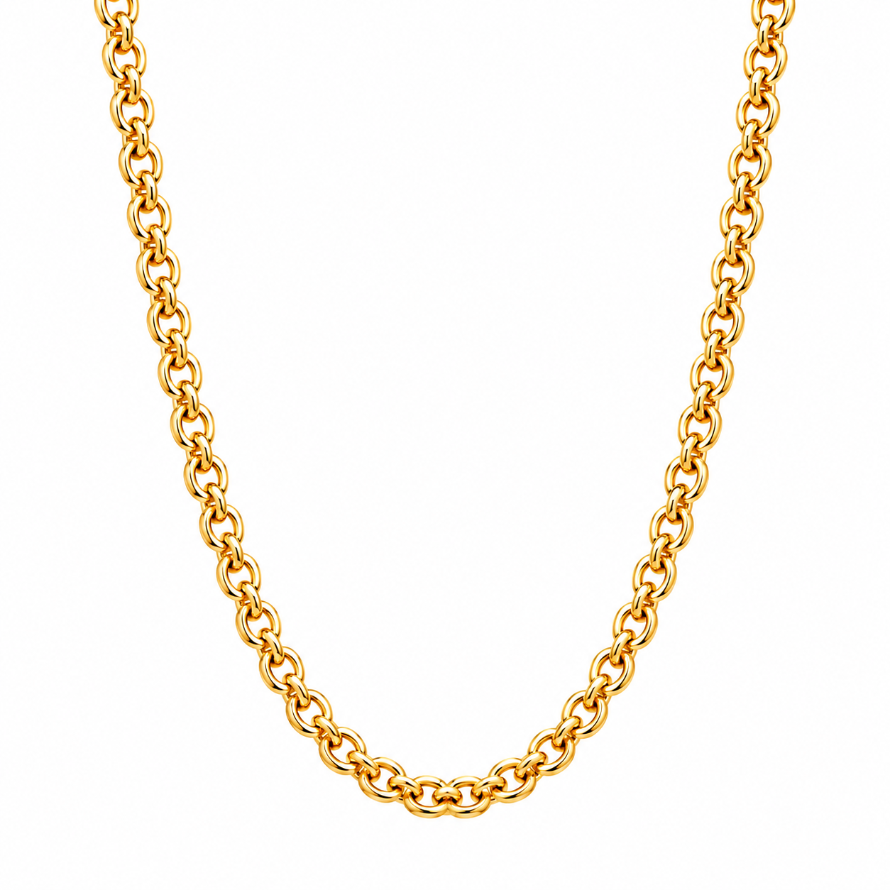 14K Yellow Gold Cable Link Chain 20" 1.5MM