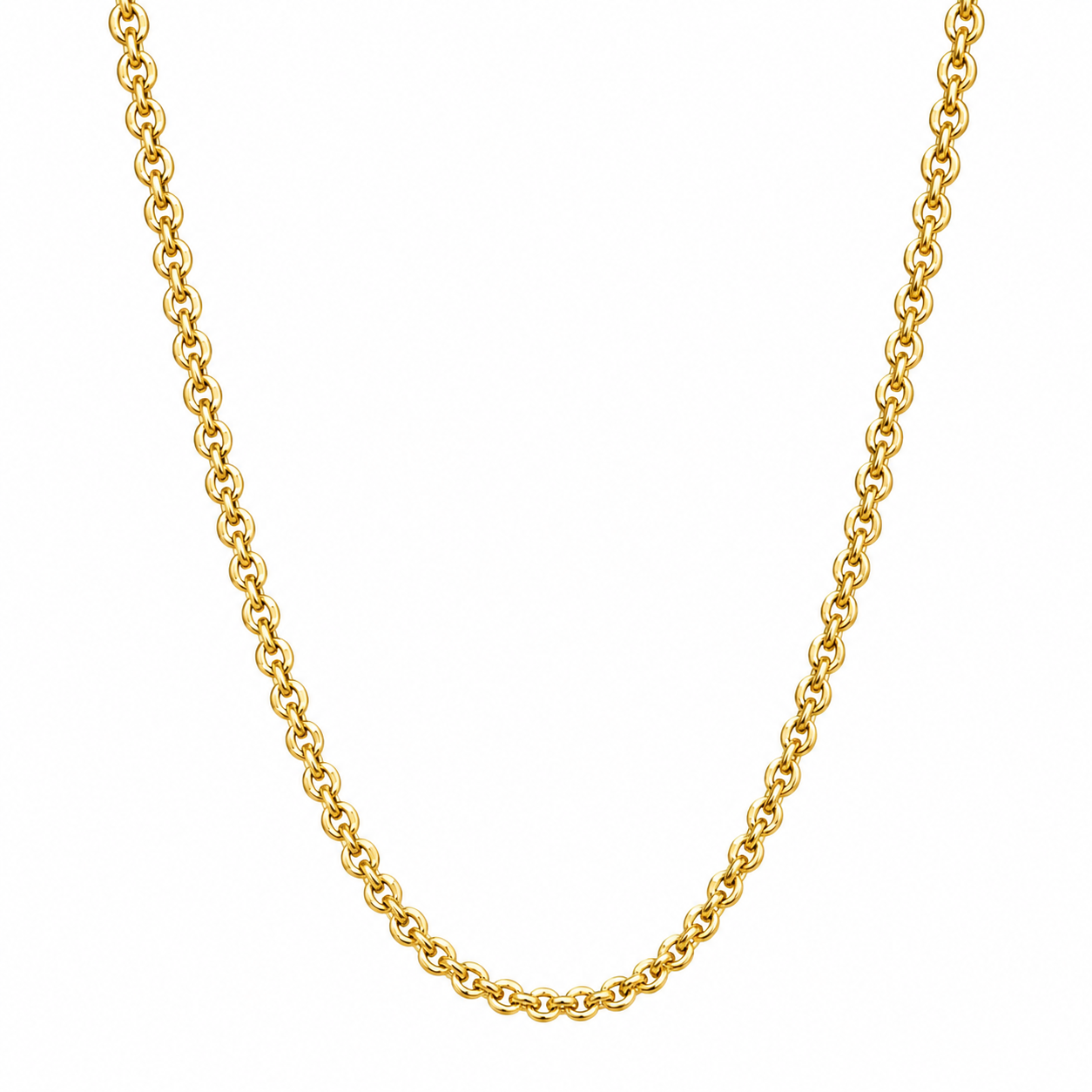 10K Yellow Gold Diamond-Cut Cable Chain 18" 1.1MM