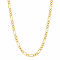 10K Yellow Gold Figaro Link Chain 18" 2MM