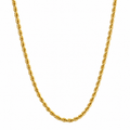 10K Yellow Gold Curb Link Chain 20" 2MM