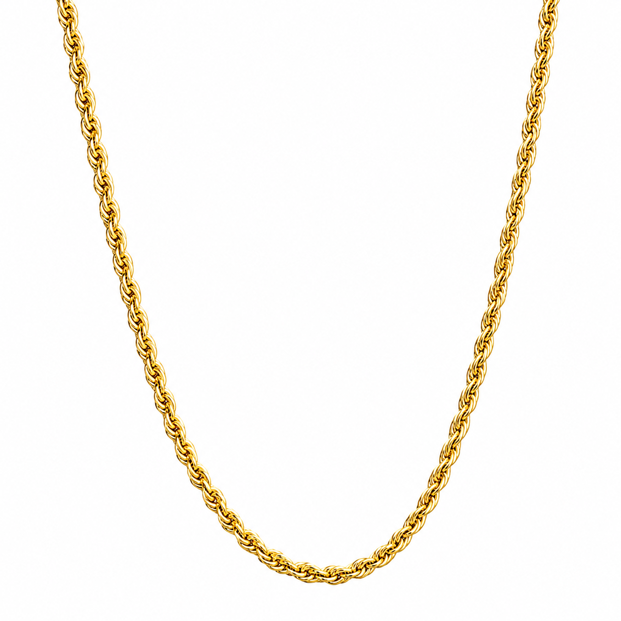 10K Yellow Gold Curb Link Chain 20" 2MM
