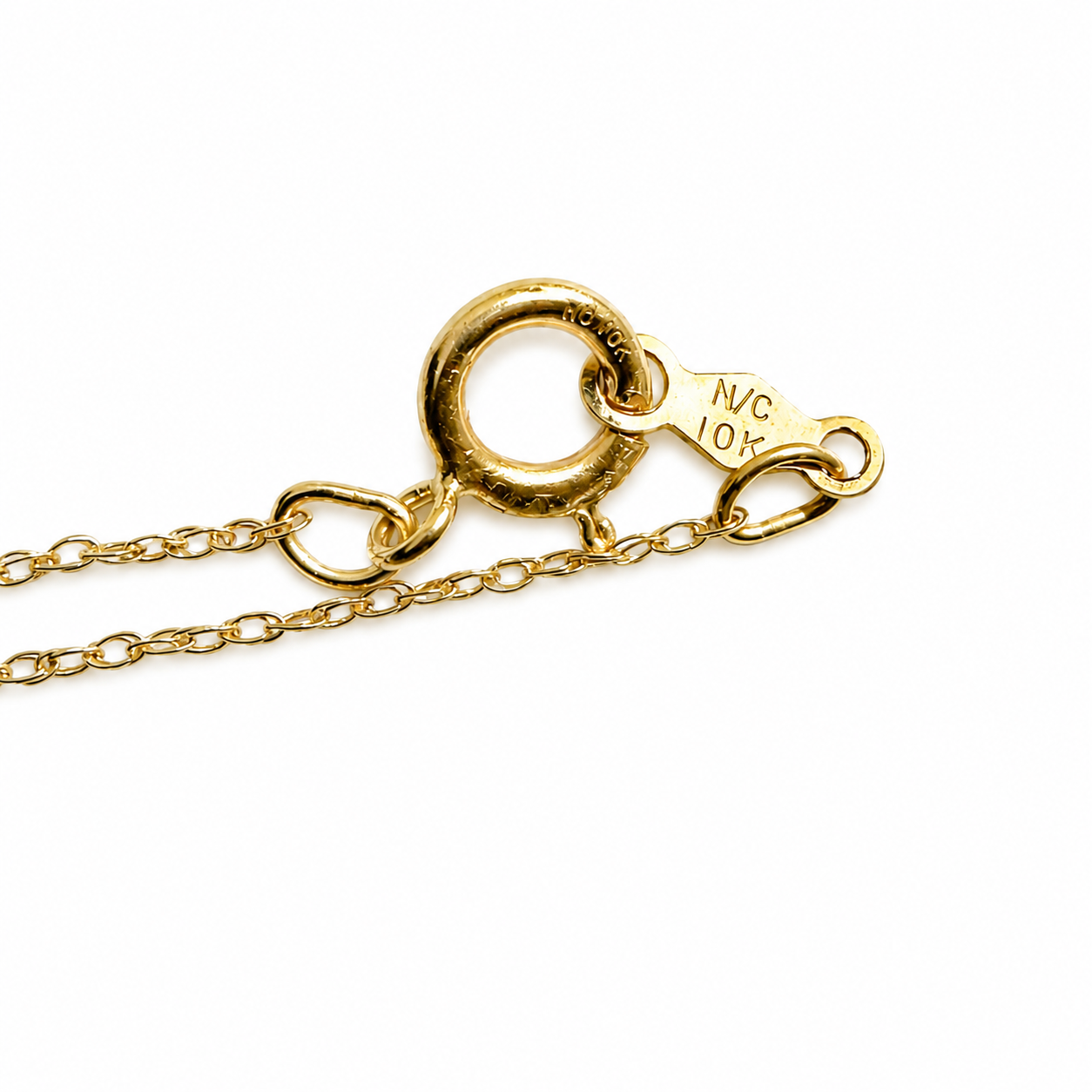 10K Yellow Gold Diamond-Cut Mariner Chain 18" .7MM