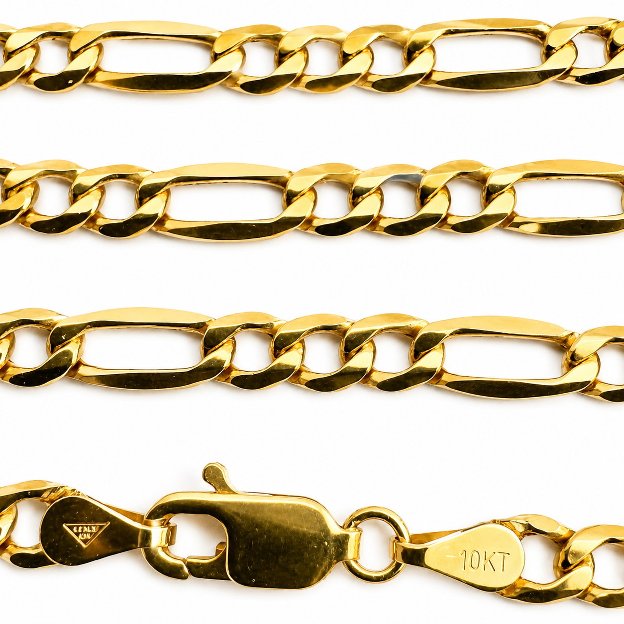 10K Yellow Gold Figaro Chain 22” 4MM