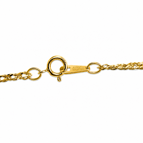 10K Yellow Gold Curb Link Chain 20" 2MM