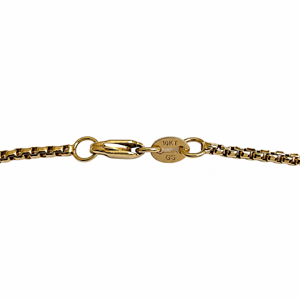 10K Yellow Gold Box Chain 20" 1.5MM
