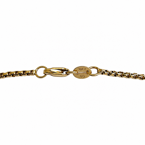 10K Yellow Gold Box Chain 20" 1.5MM