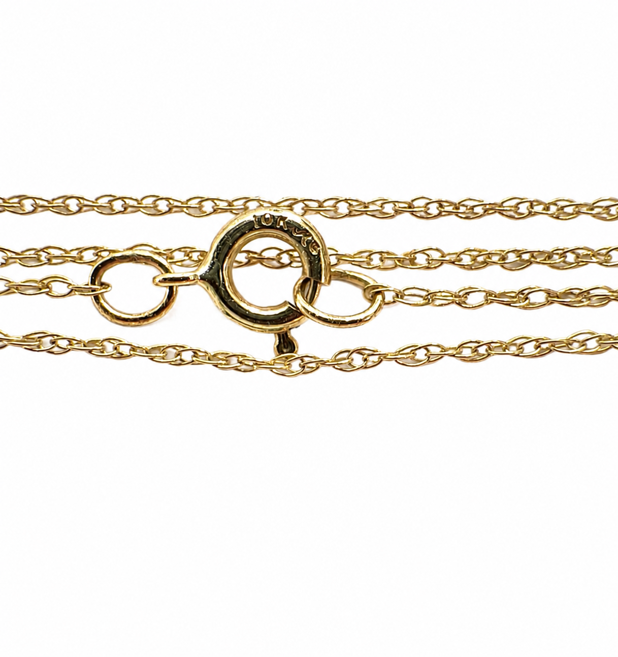 10K Yellow Gold Twisted Cable Chain 18" .8MM