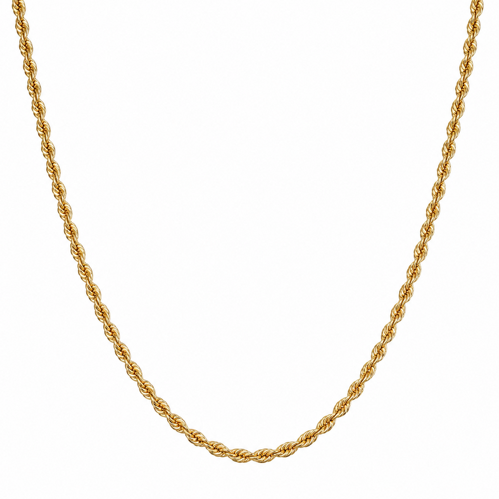 10K Yellow Gold Rope Chain 22” 1.9MM