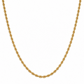 10K Yellow Gold Rope Chain 22” 1.9MM