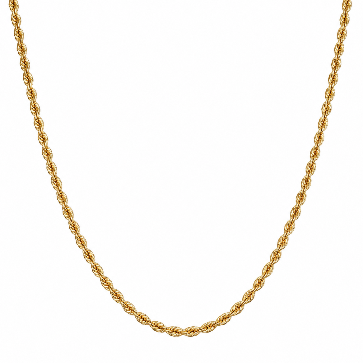 10K Yellow Gold Rope Chain 22” 1.9MM