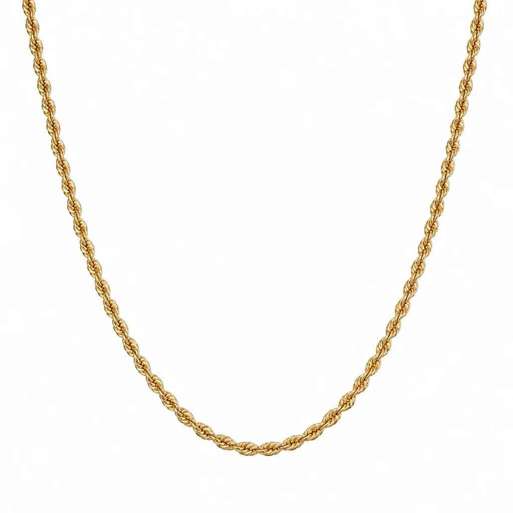 10K Yellow Gold Rope Chain 24” 1.9MM