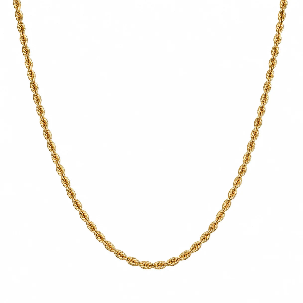 10K Yellow Gold Rope Chain 24” 1.9MM