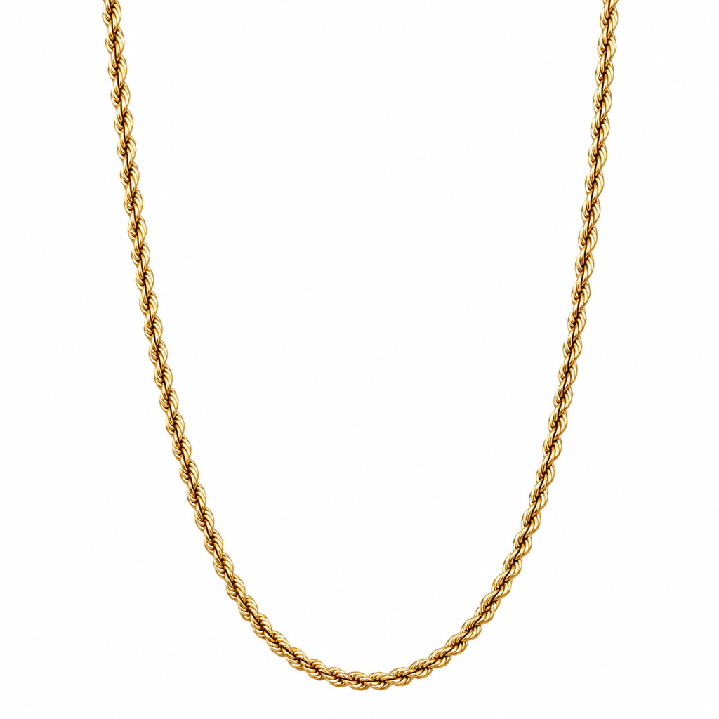 10K Yellow Gold Rope Chain 20” 1.6MM