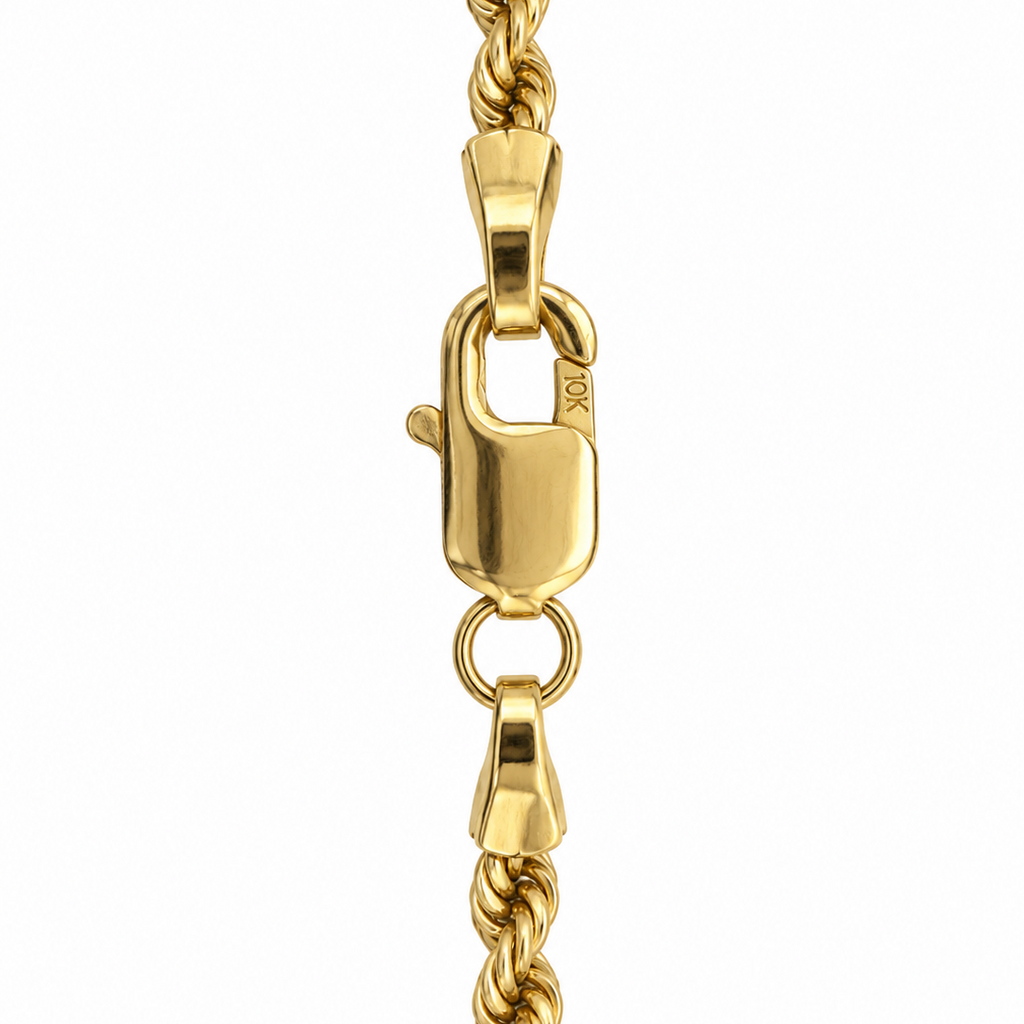 10K Yellow Gold Rope Chain 20” 1.6MM