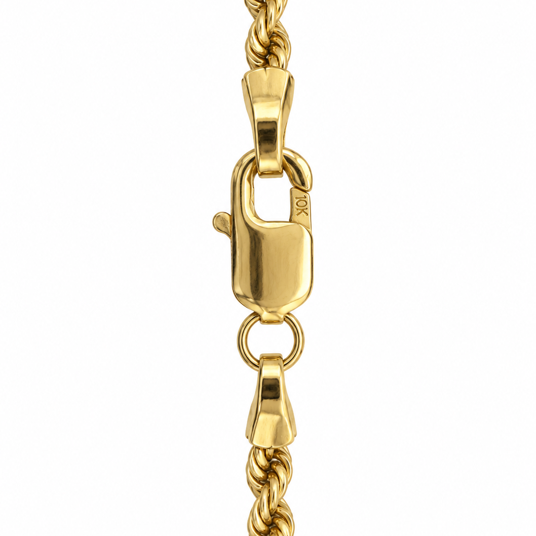 10K Yellow Gold Rope Chain 20” 1.6MM