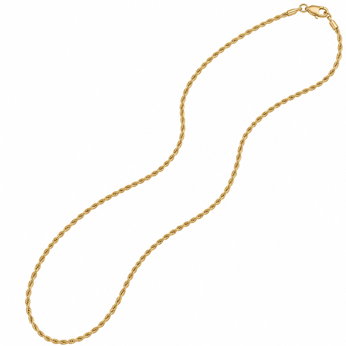 10K Yellow Gold Rope Chain 20” 1.6MM