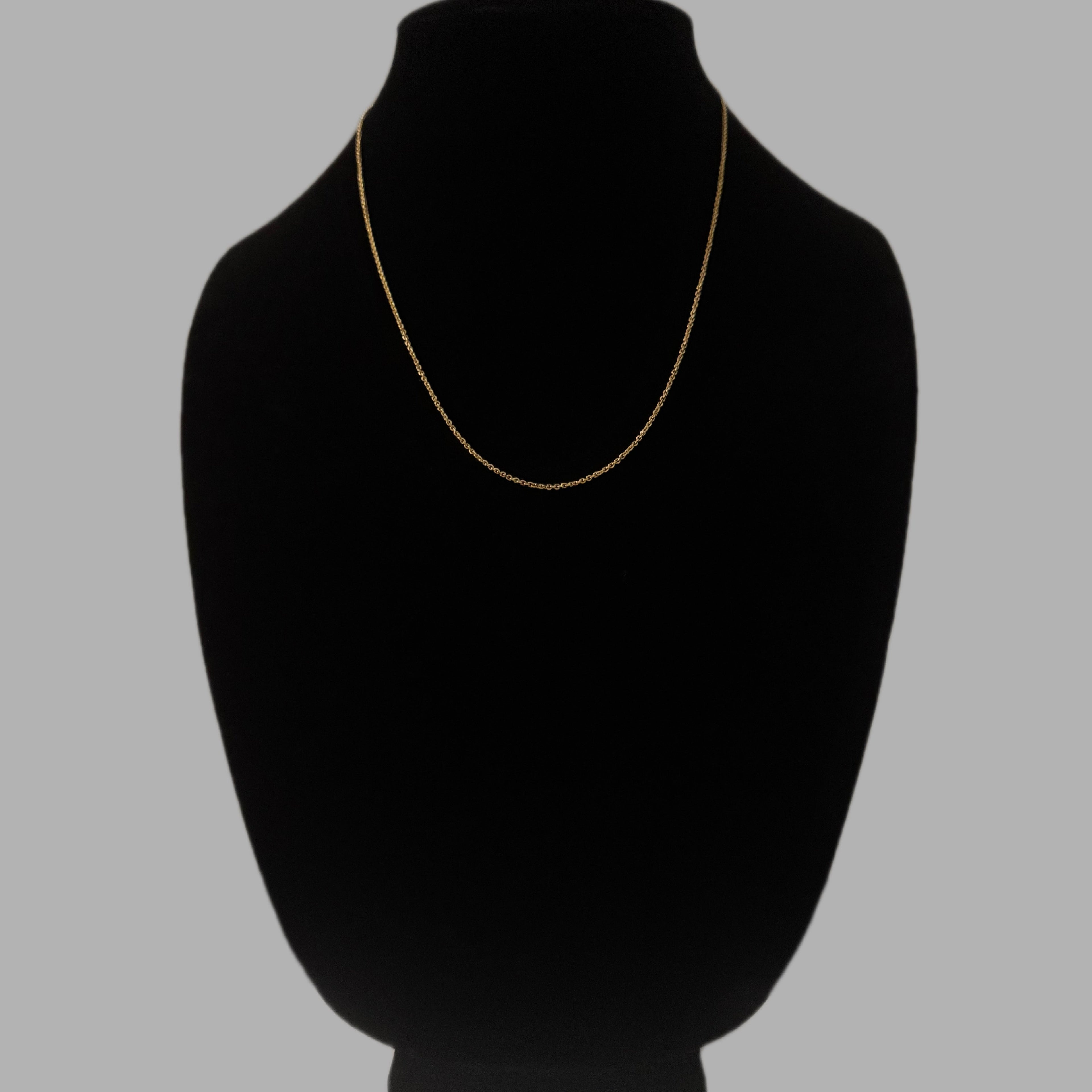 14K Yellow Gold Cable Link Chain 20" 1.5MM