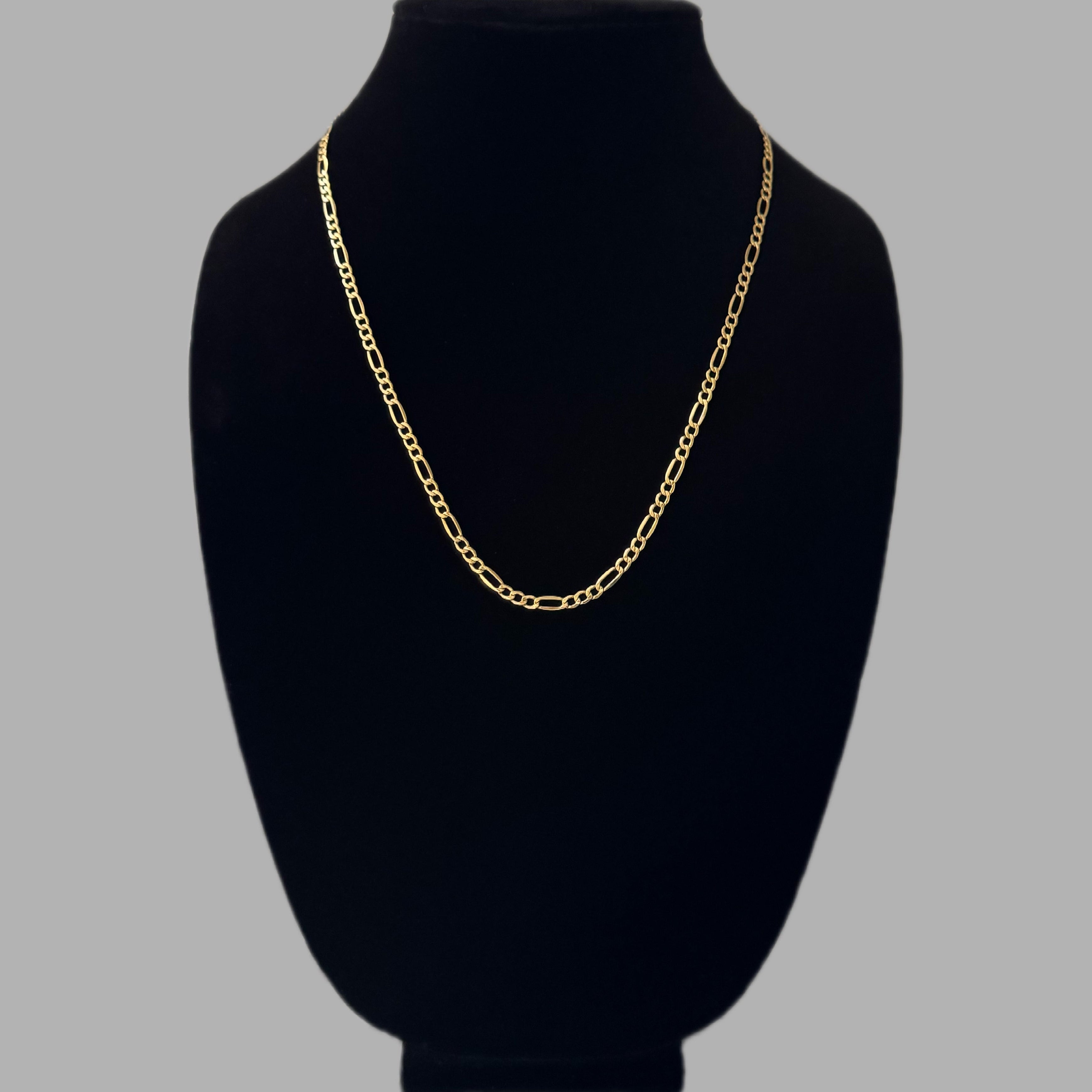 10K Yellow Gold Figaro Chain 22” 4MM