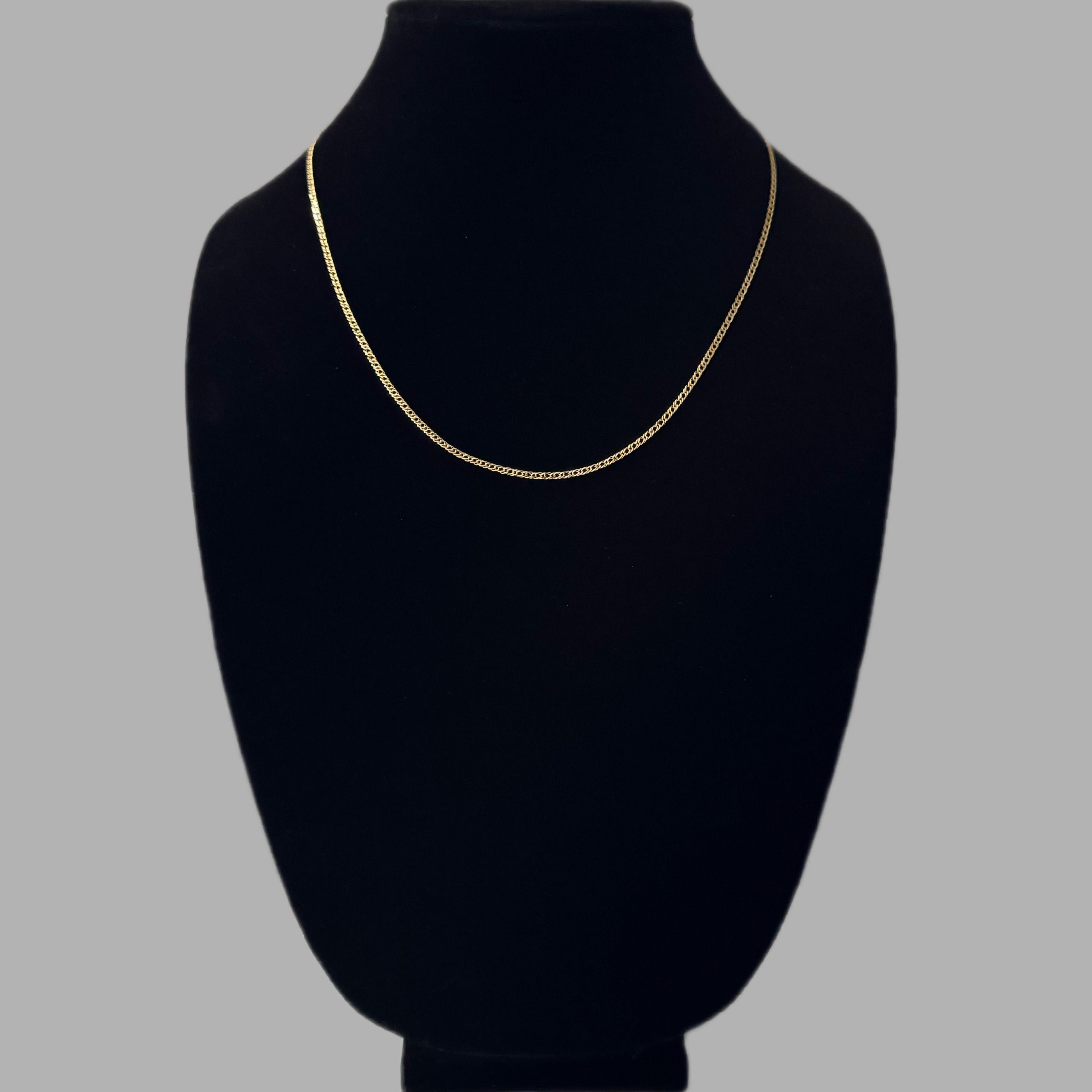 10K Yellow Gold Curb Link Chain 20" 2MM