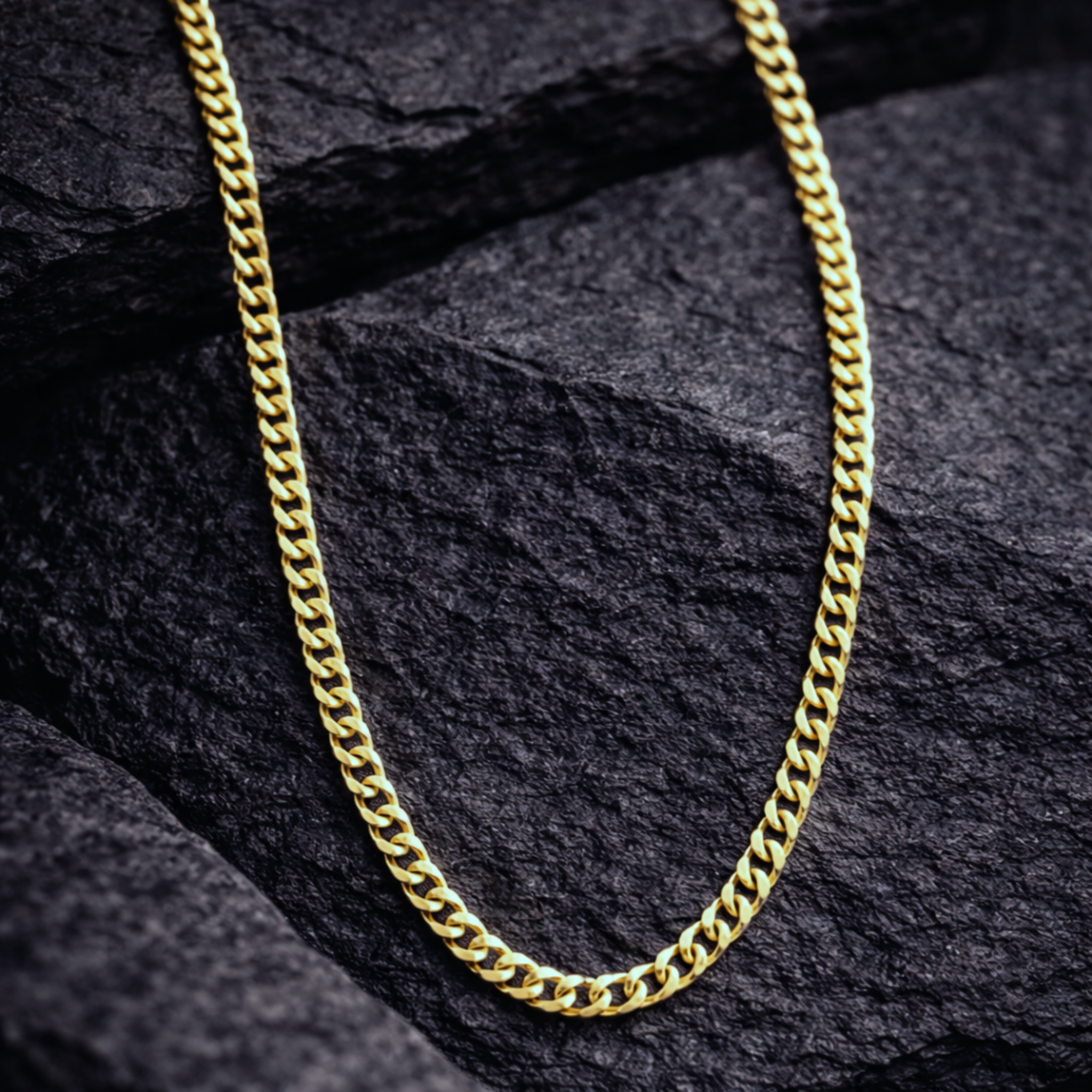 10K Yellow Gold Curb Link Chain 20" 2MM